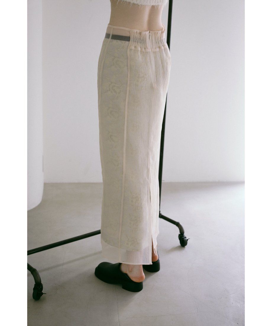 Louise jacquard skirt / ルイーズジャカードカート (イエロー)