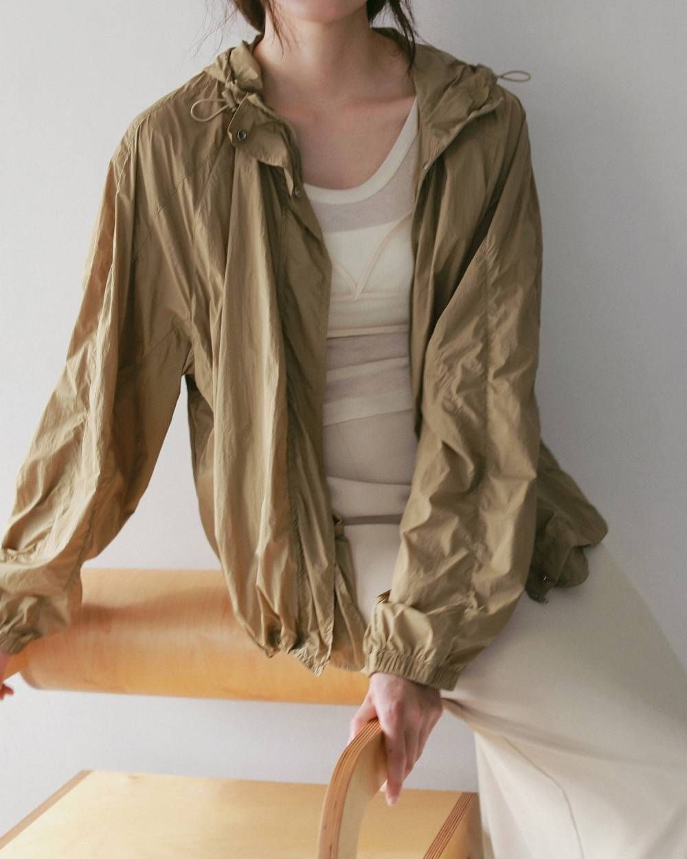 ウールタンクトップ (アイボリー) Wool Rib Tanktop (Ivory) / 27SS