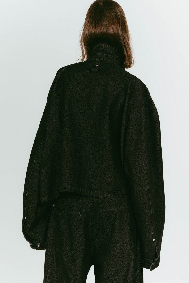 rounded pocket jacket(unisex) (Black) / ラウンドポケットジャケット (ブラック) / 26SS