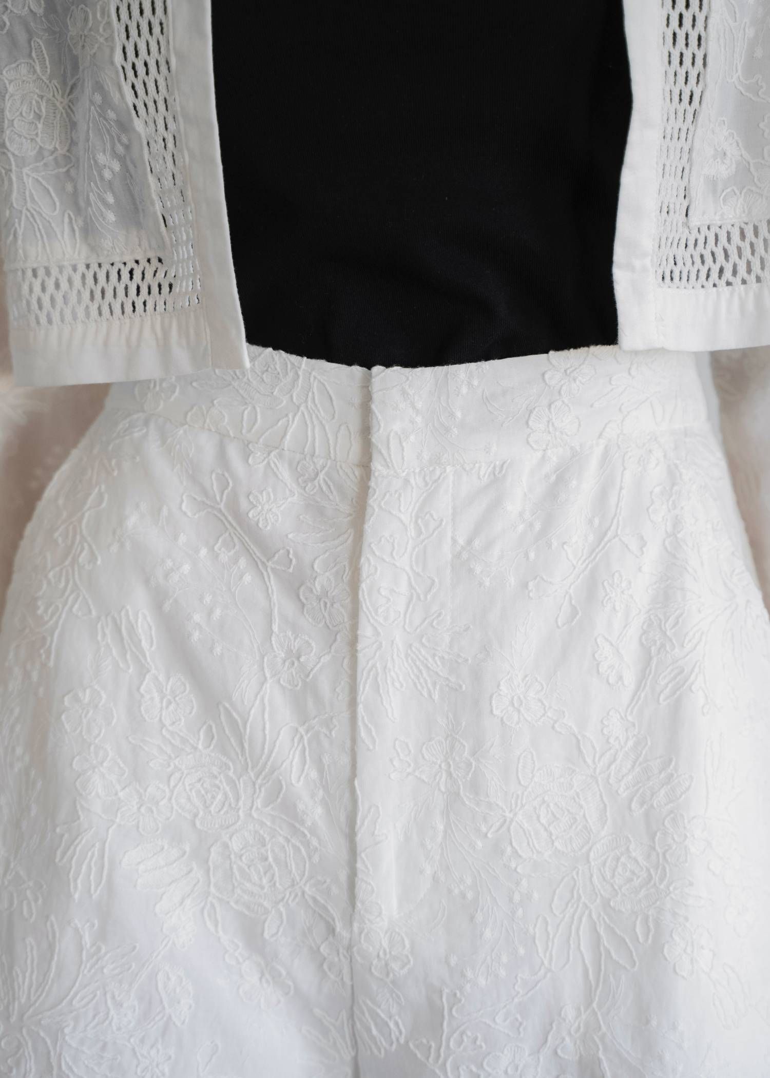 コットンレース ショートパンツ (ホワイト) cotton lace trimming S/PT (White) /  26SS