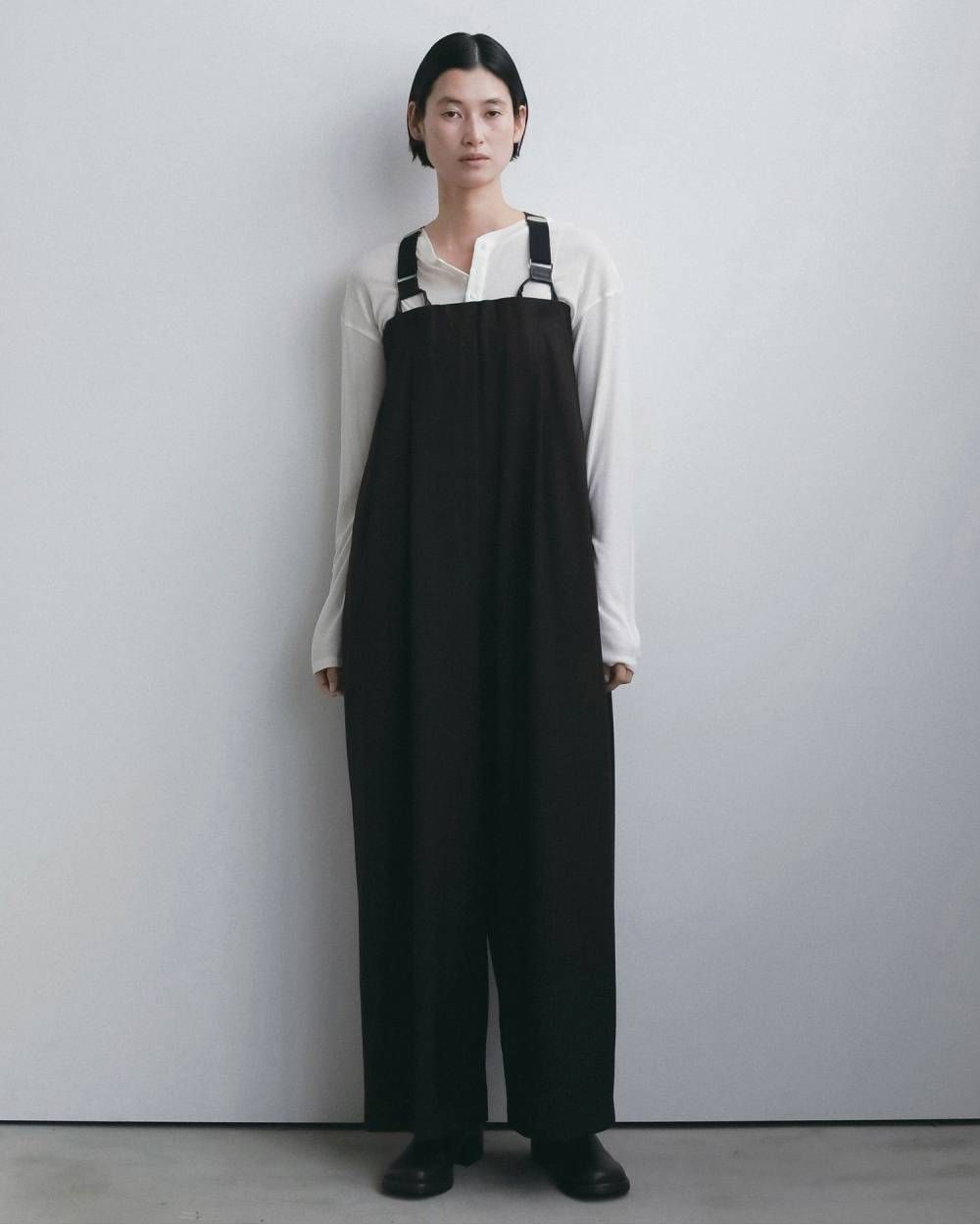 ストライプ ベアトップコンビネーション (ブラウン) Stripe Baretop Combinaison (Brown) / 26AW 【6月29日まで期間限定予約】