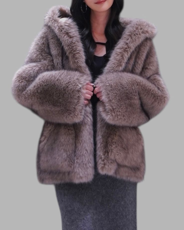 ジャケット・アウター THINKFUR 2025aw Border Fur Coat brown THINKFUR 2025aw Border Fur Coat brown think fur コート THINK FUR
