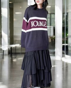 NOUNLESS CLASSIC LOGO KNIT (NAVY) / クラシックロゴニット ネイビー