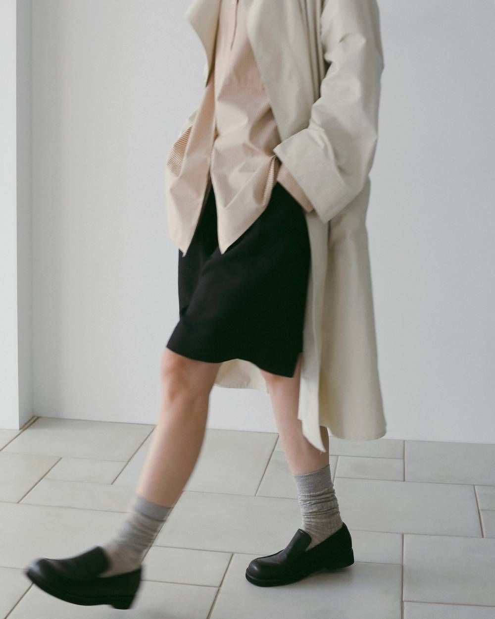 タックハーフパンツ (ネイビー) Tuck Half Pants (Navy) / 26SS