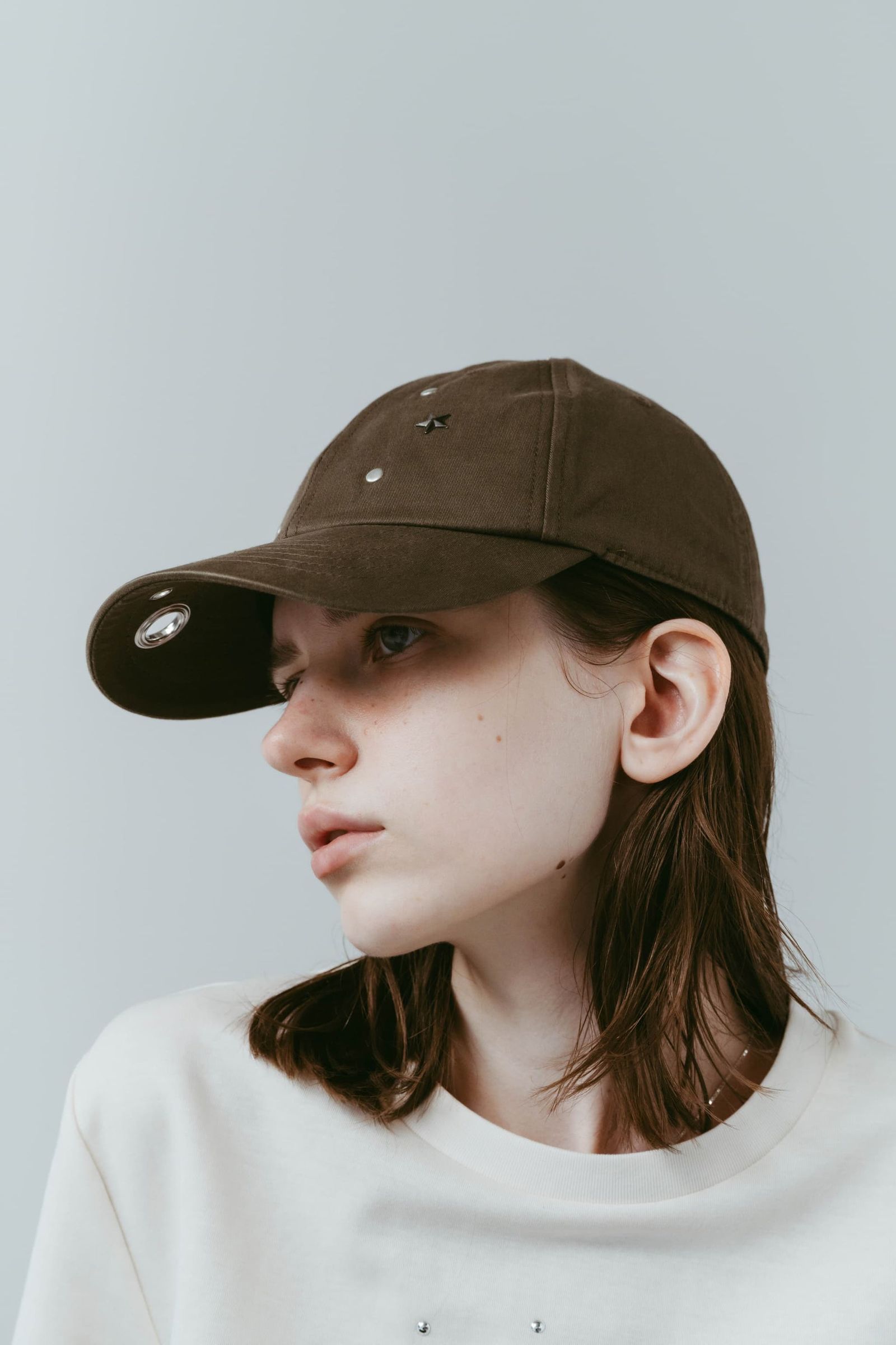 スタッズキャップ (ブラウン) studded cap (Brown) /  26SS