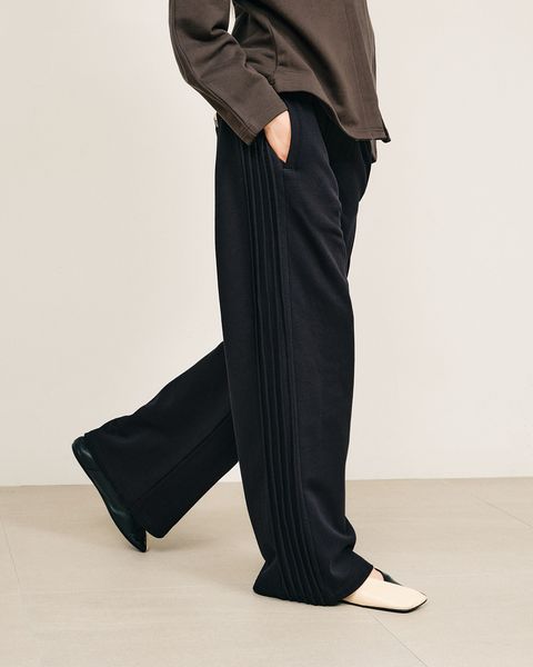 pin tuck sweat pants / ピンタックトスウェットパンツ (ブラック) / 25AW