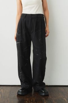graffiti pants / グラフィックパンツ (ブラック)  Knuth Marf