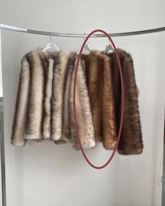 【先行予約】【26TH-08】ムートン調グラデーションファーコート (キャメル) Mouton Like Gradation Fur Coat (Camel) /  エコファー  /  フェイクファー 【受注期間6/14 23:59まで】