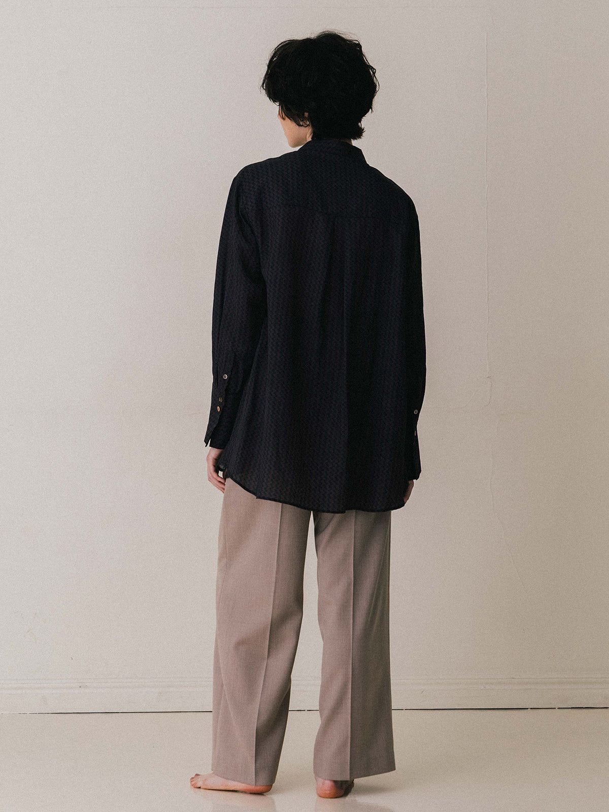 【25AW】GEOMETRIC SHIRT / ジオメトリックシャツ (ブラウン)