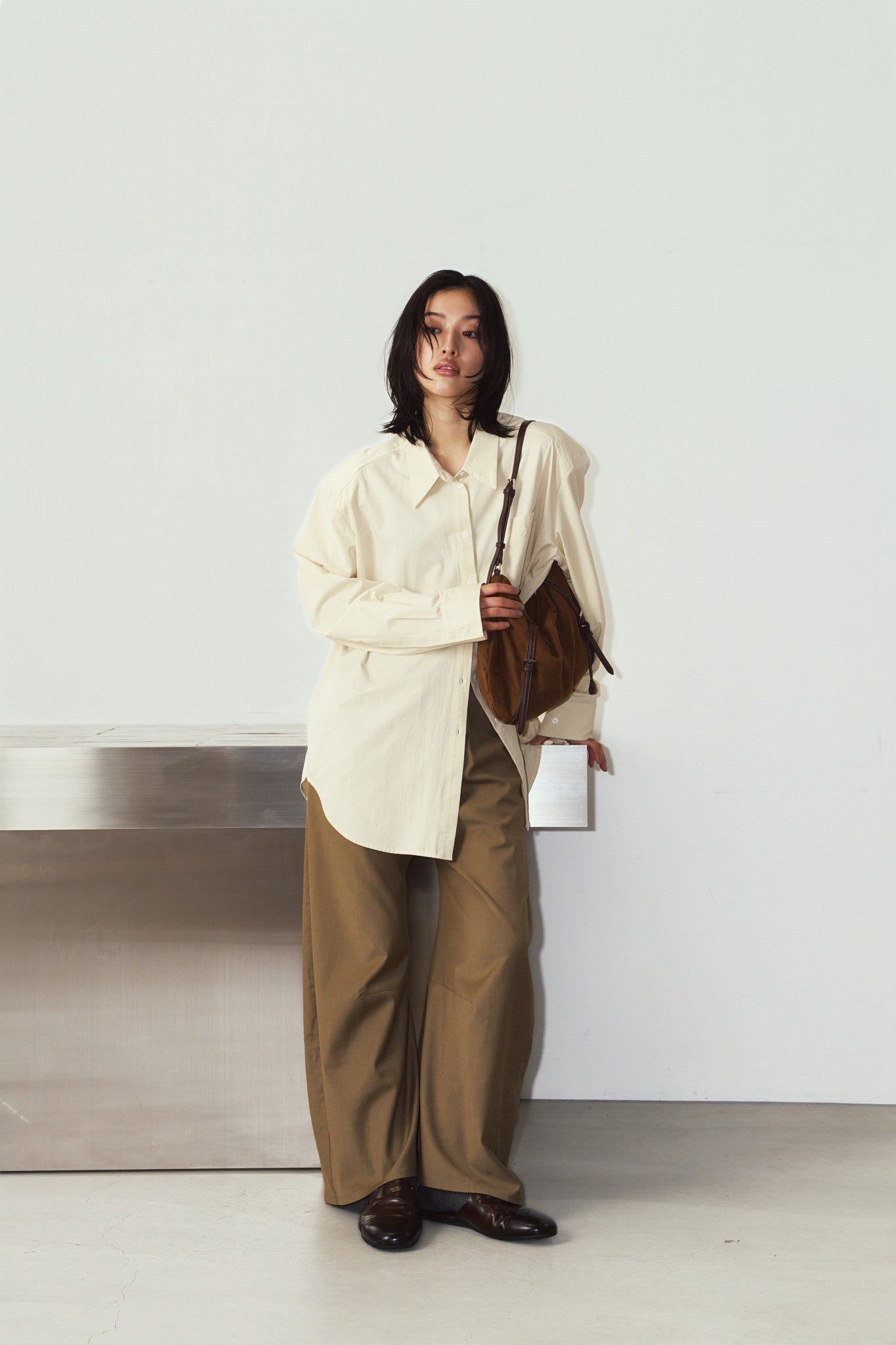 スエード ムーンバッグ (ブラウン) suede moon bag (Brown) / 26AW