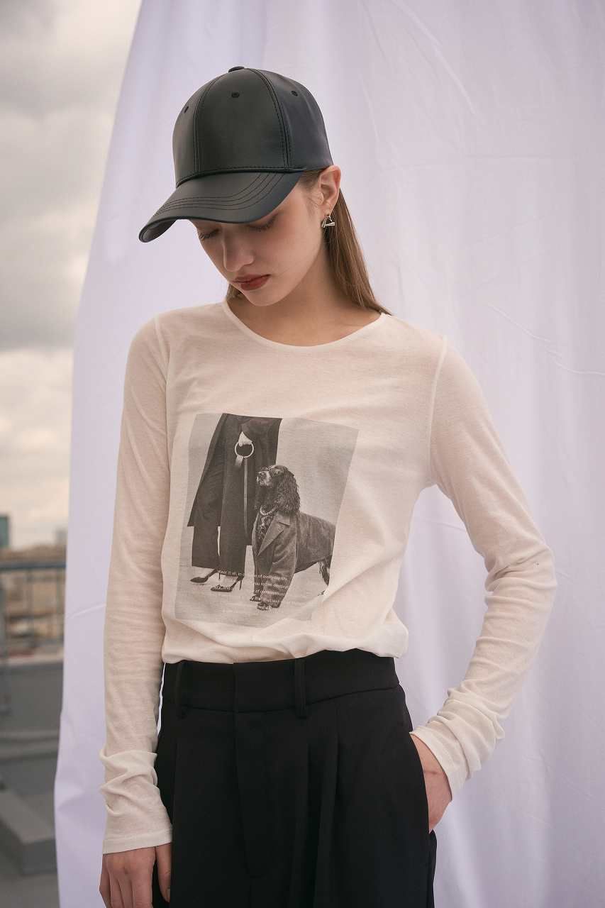 シアーフォトコンパクトロンT (ホワイト) Sheer Photo Compact Long-Sleeve Tee (White) / 26AW