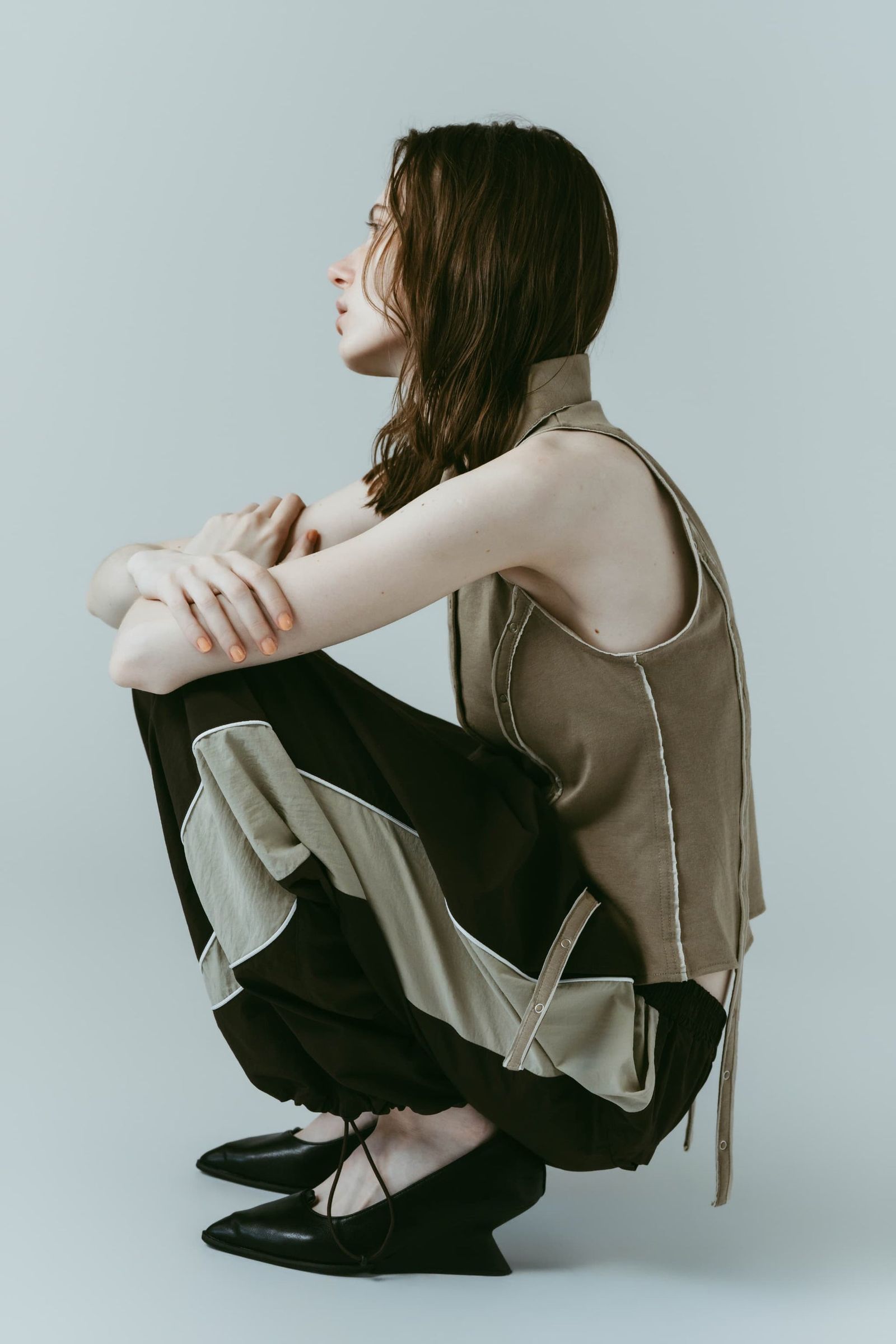 ナイロンイージーパンツ (ブラウン) nylon easy pants(unisex) (Brown) /  26SS
