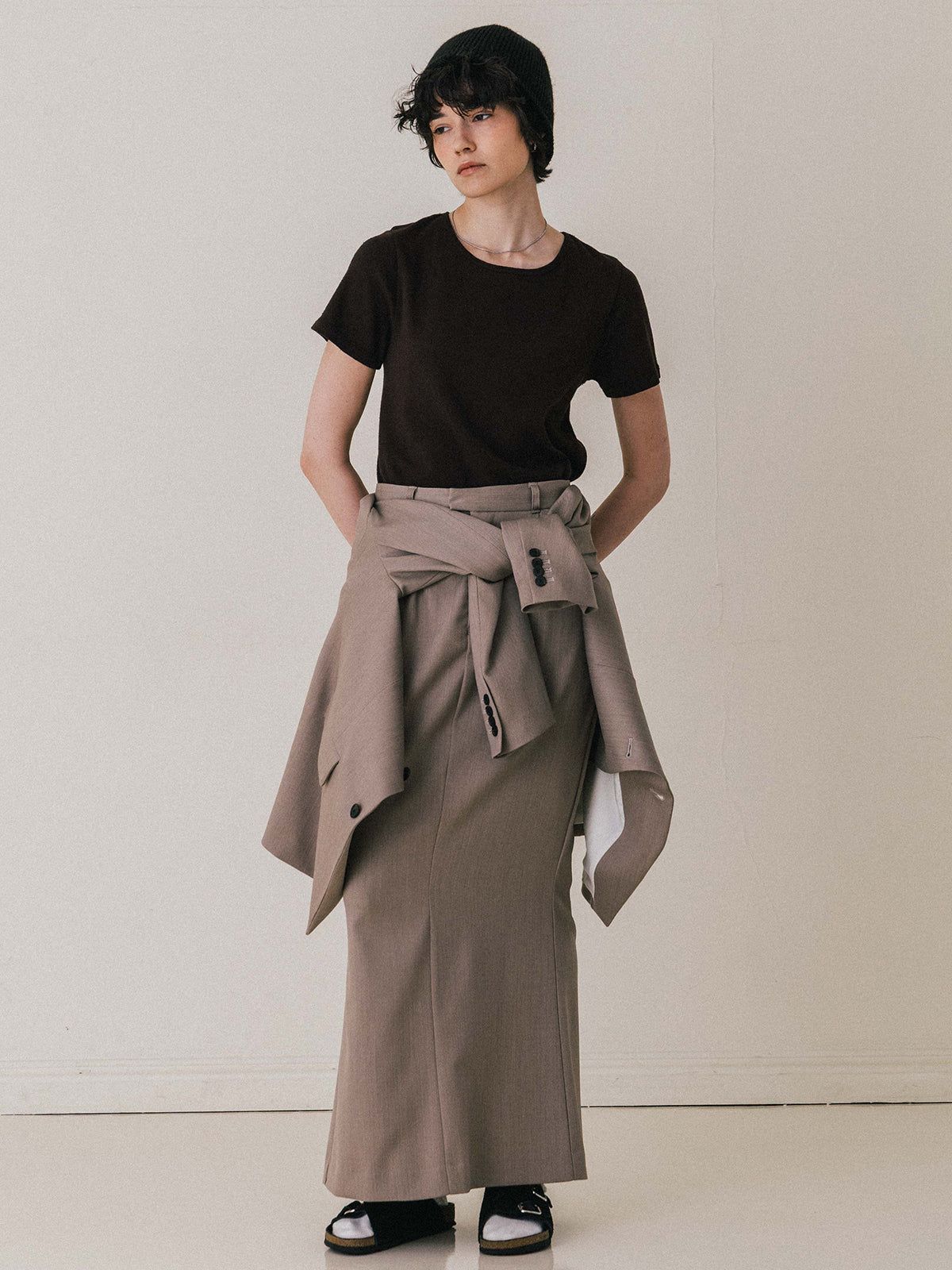 【25AW】【THE C】ICHIGUN SKIRT / イチグンスカート (ベージュ)