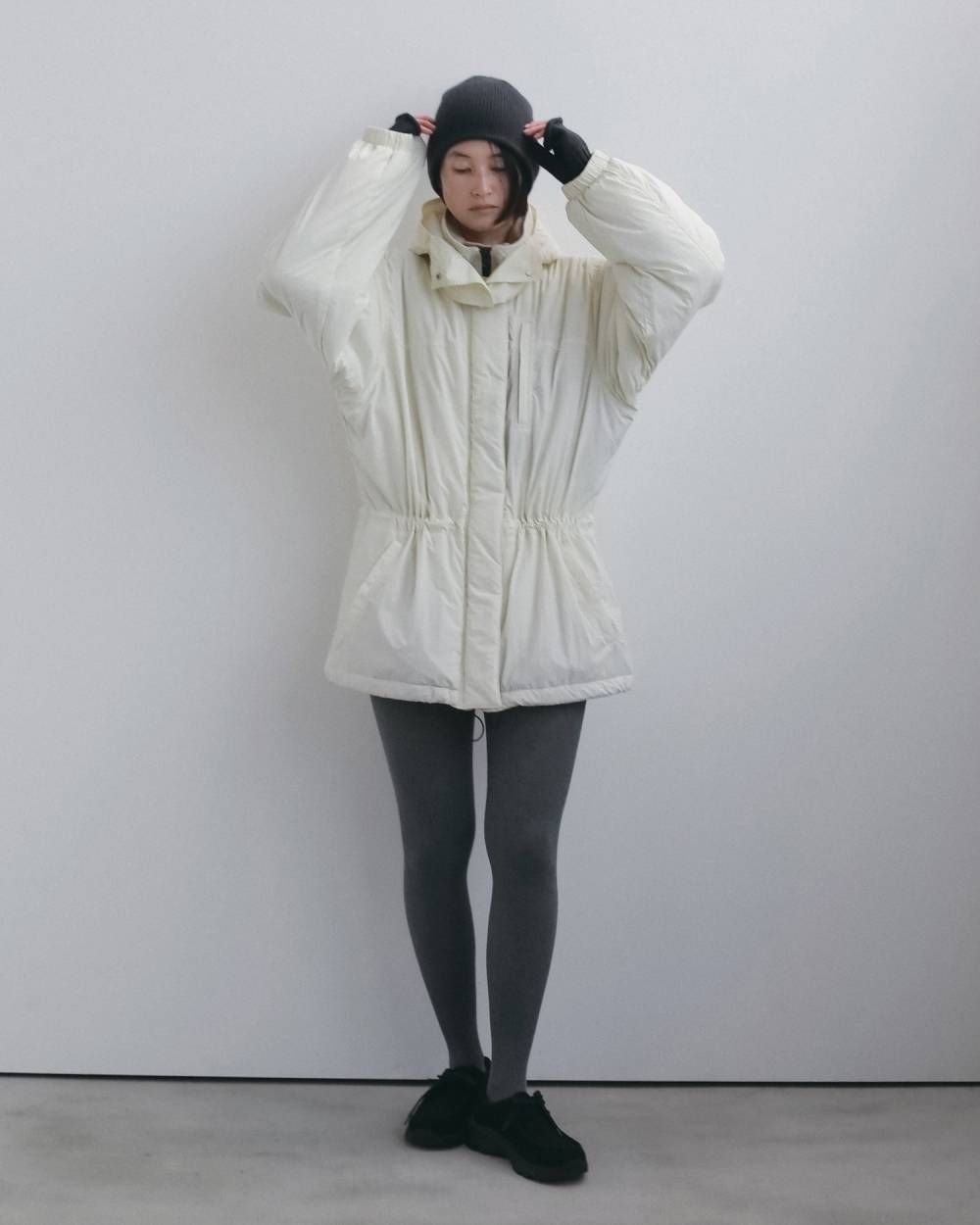 リブニットグローブ (チャコールグレー) Rib Knit Glove (Charcoal gray) / 26AW 【6月29日まで期間限定予約】