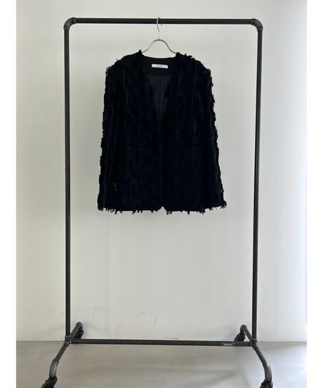 Iris jacquard jacket / ジャガードジャケット (ブラック)