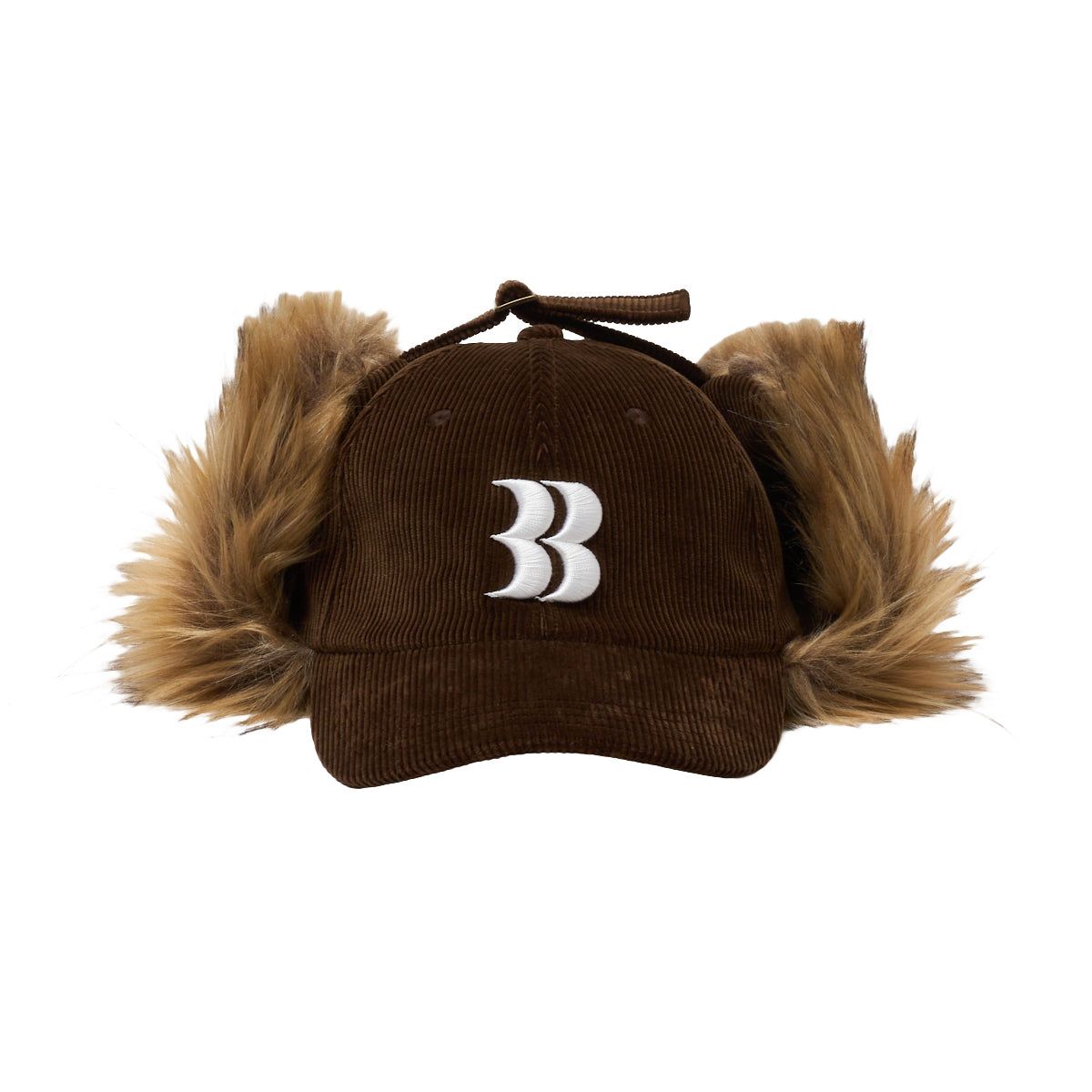 コーデュロイ フライトキャップ (ブラウン) Corduroy BB Logo Flight Cap (Brown)