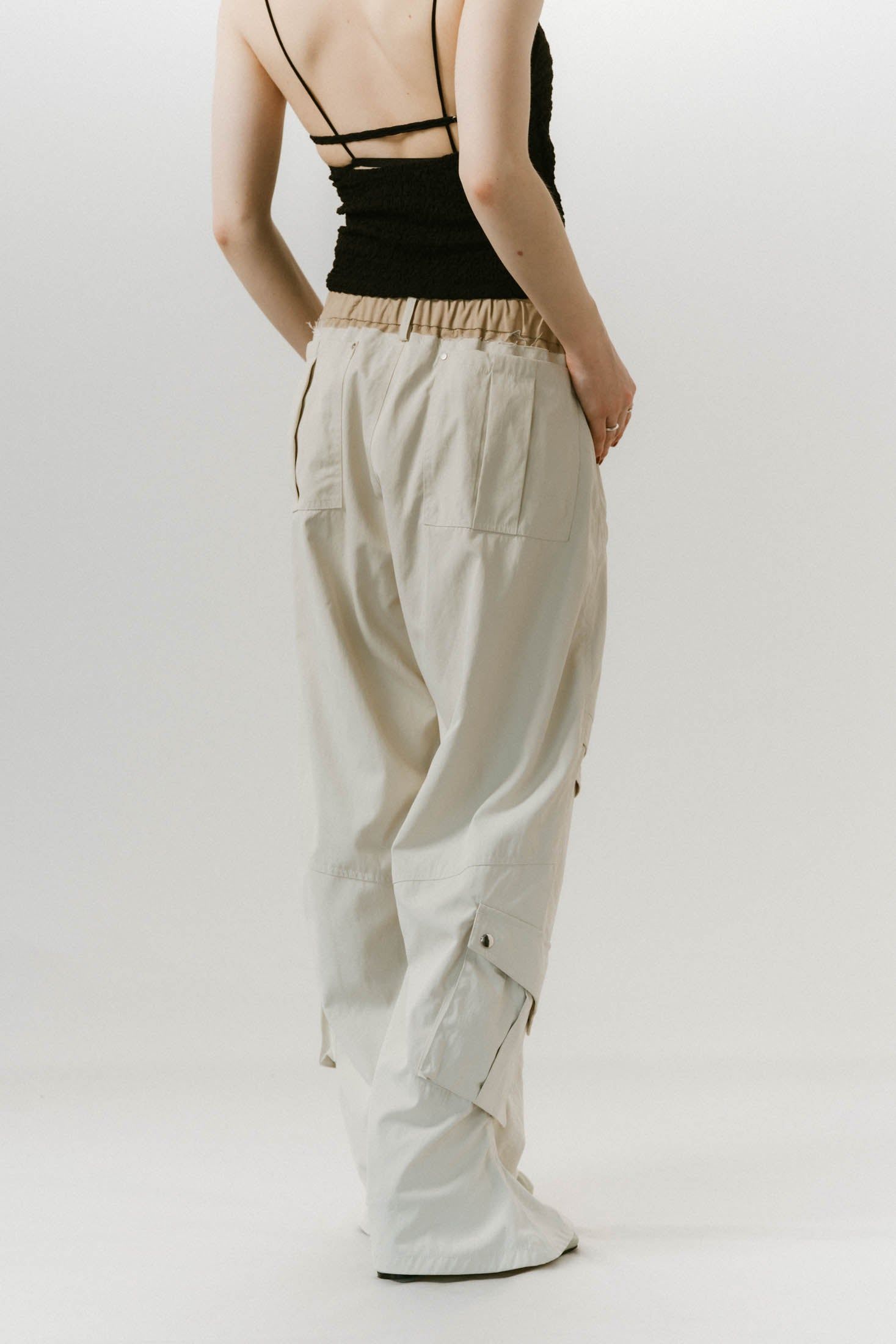 docking nylon pants(unisex) / ドッキングナイロンパンツ (アイボリー) / 25SS