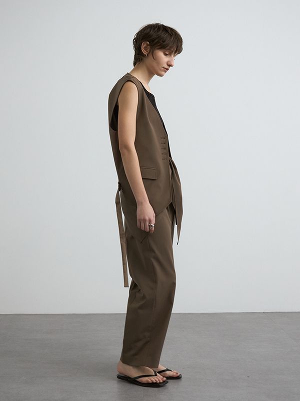 【25SS】SWAY SCARF PANTS / スウェイスカーフパンツ (ブラウン)