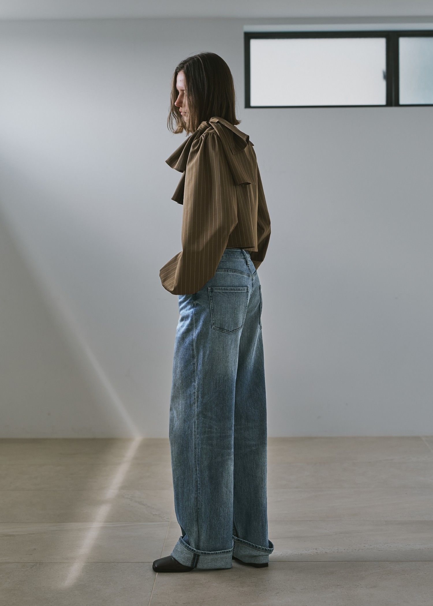 【Healthy DENIM × WILLFULLY】"Chronos" rollup straight denim PT / ヘルシーデニムコラボ ロールアップストレートデニムパンツ (ブルー) / 25AW /