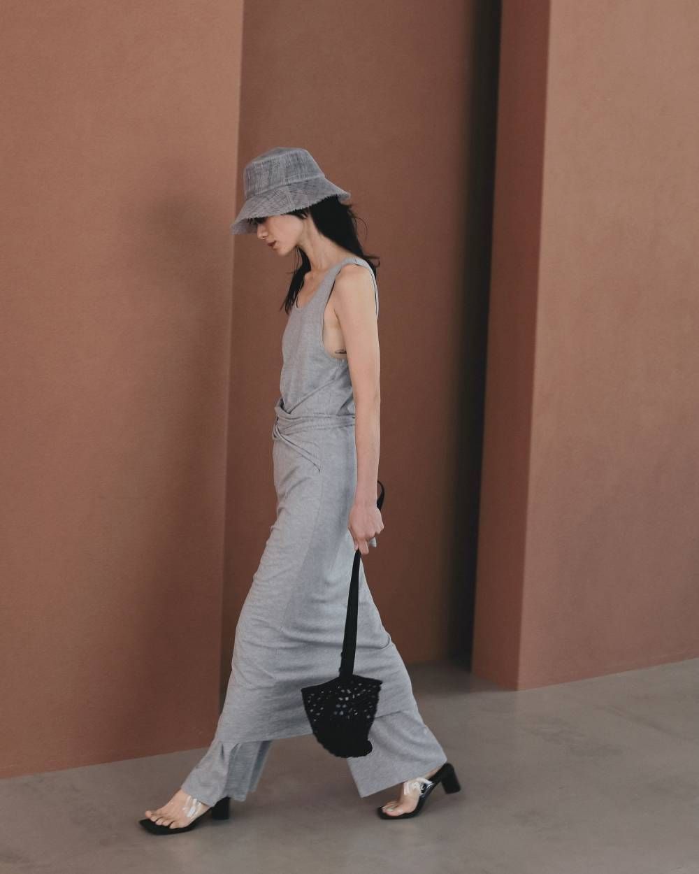 カットラフパンツ (グレー) Cut Rough Pants (Gray) / 26SS