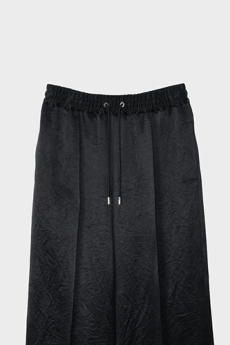 【残り1点】【24AW】SATIN RELAX PANTS / サテンリラックスパンツ (ブラック)