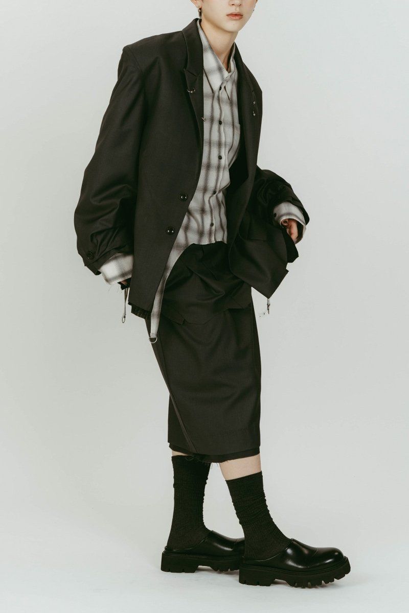 vintage tailored jacket (Gray) / ヴィンテージ テーラードジャケット (グレー) / 26SS