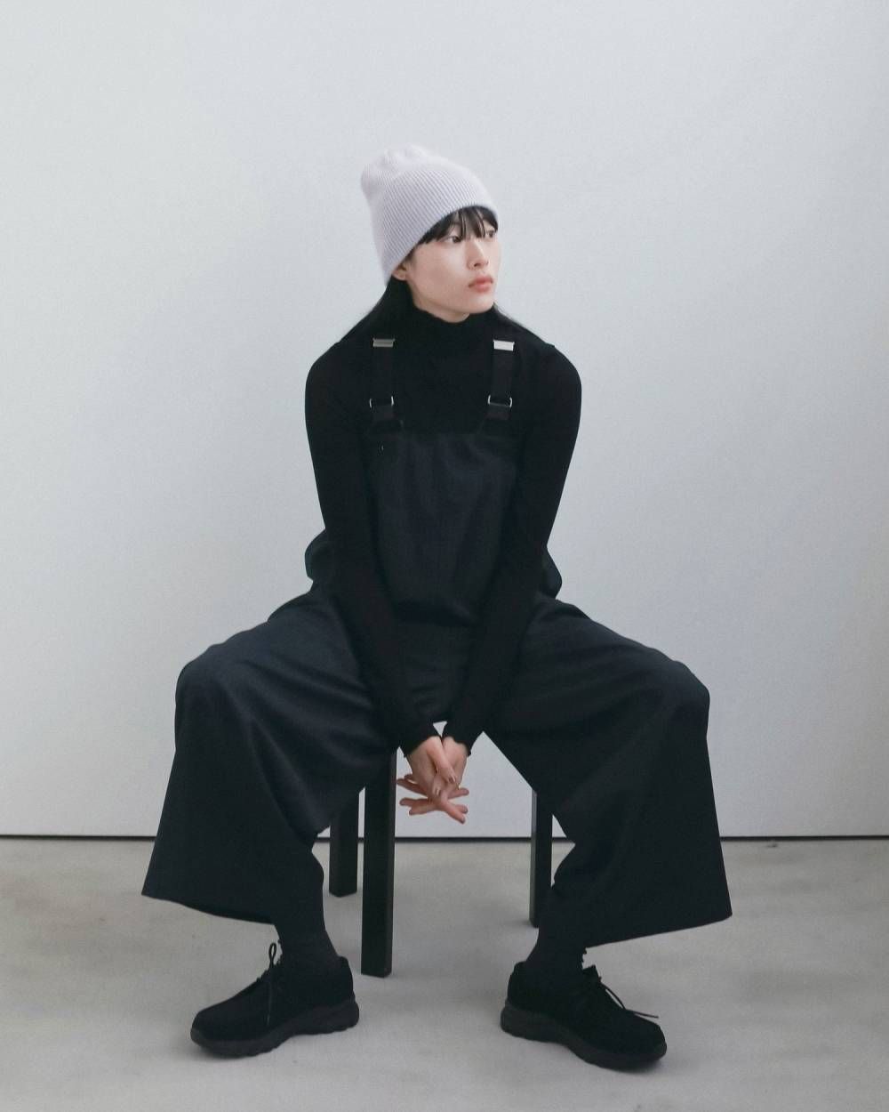 ストライプ ベアトップコンビネーション (ネイビー) Stripe Baretop Combinaison (ネイビー) / 26AW 【6月29日まで期間限定予約】