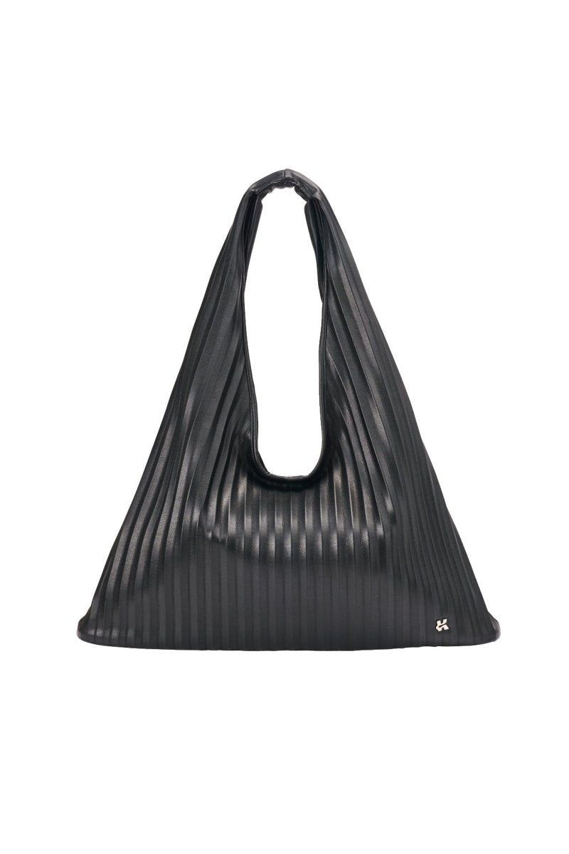 leather pleats bag (Black) / レザープリーツバッグ (ブラック) / 26SS