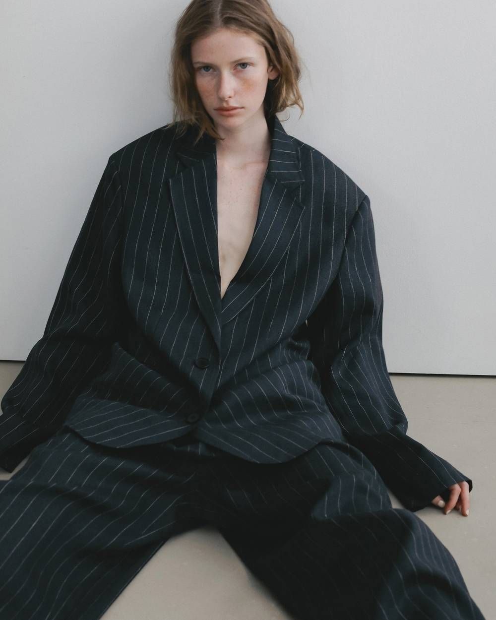 リネンタックパンツ (ネイビー) Linen Tuck Pants (Navy) /  26SS