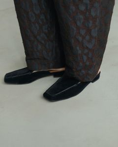 Velour Slide Shoes / ベロアスライドシューズ (ネイビー)