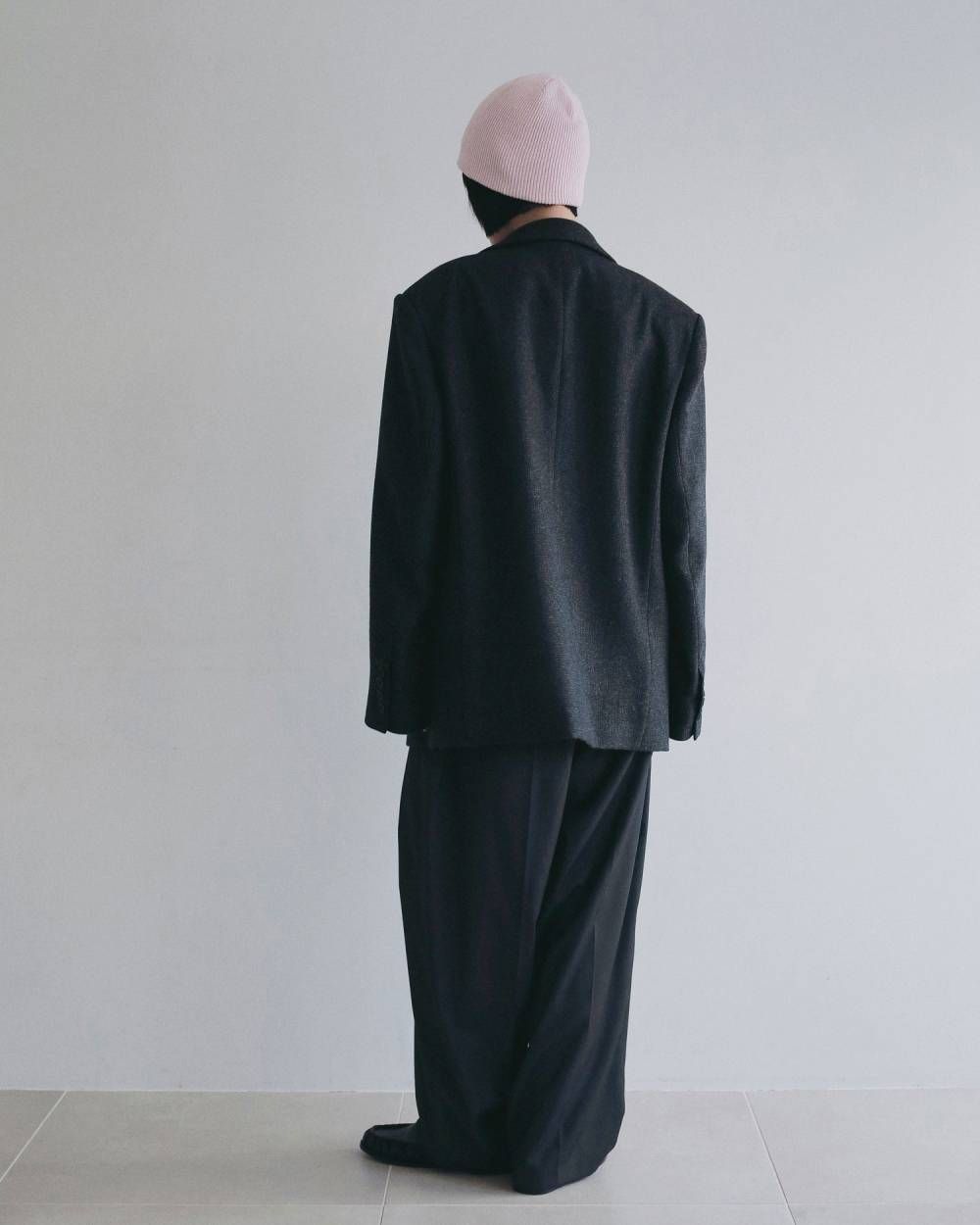 ヘリンボーン ウール ジャケット (チャコールグレー) Herringbone Wool Jacket (Cgray) /  26AW