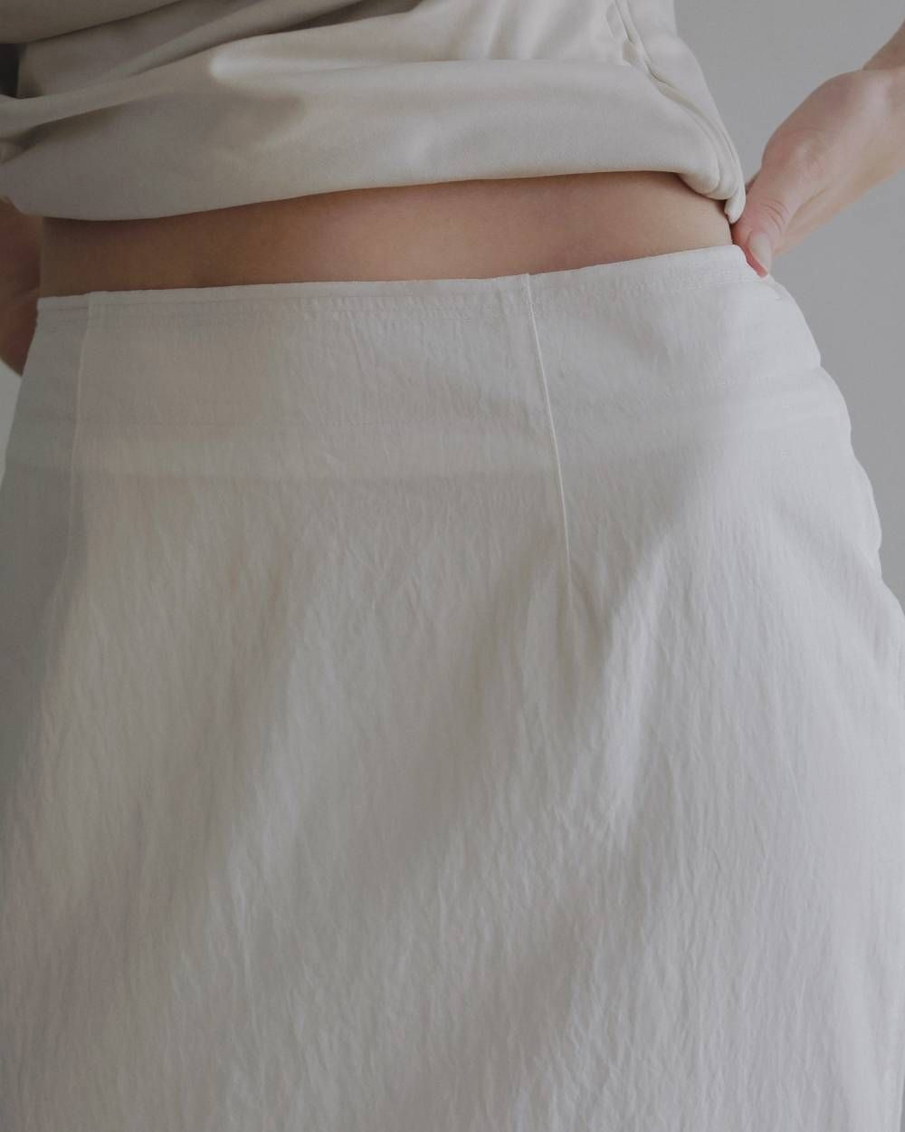 シアーペンシルスカート (ホワイト) Sheer Pencil Skirt (White) / 26SS