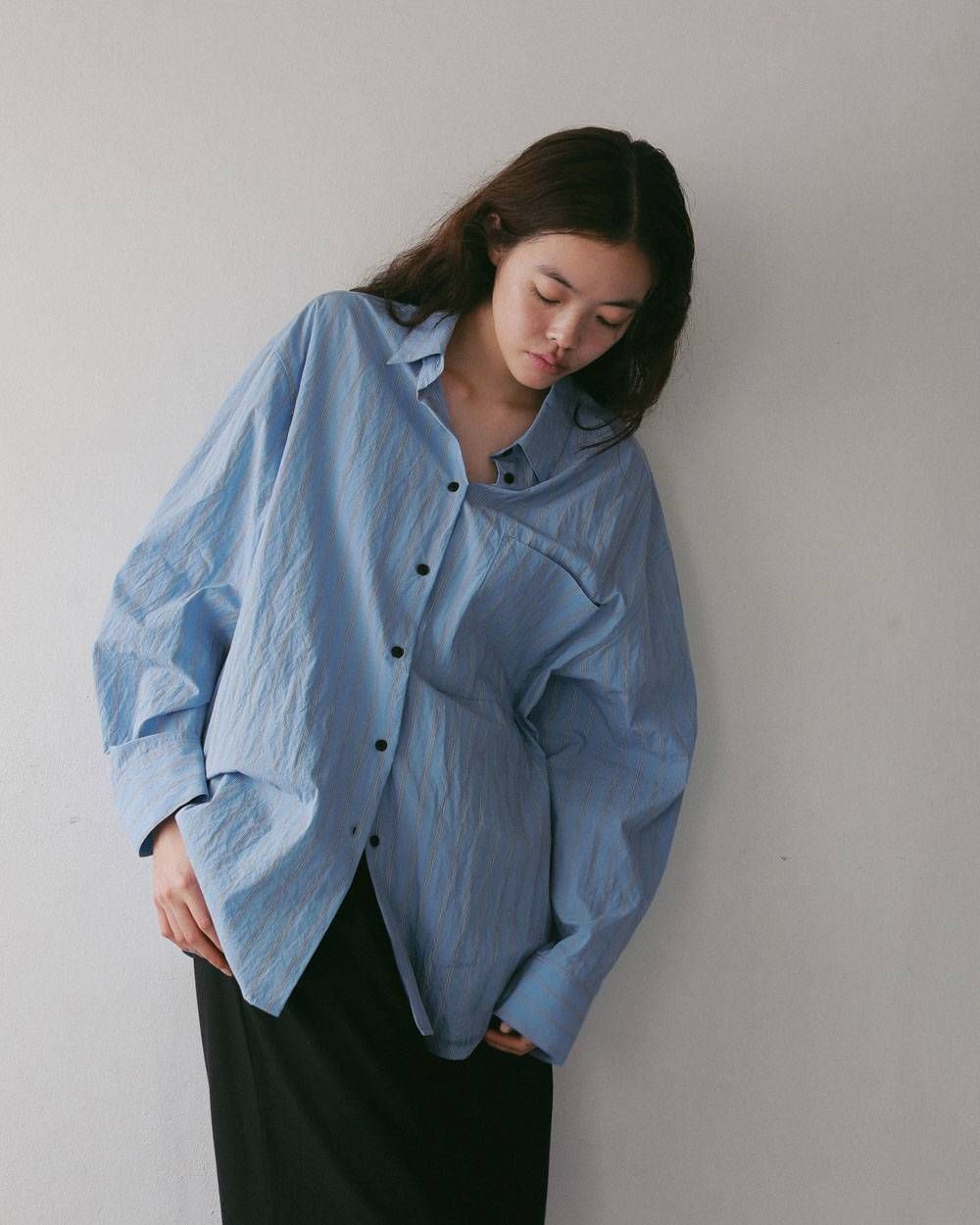 ドライストライプシャツ (アイスブルー) Dry Stripe Shirts (Iceblue) / 27SS