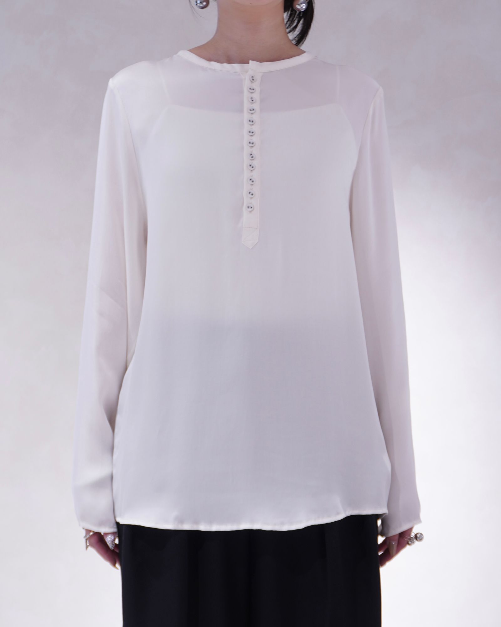 キュプラ トップス (アイボリー) CUPRO TOPS (Ivory) /  26SS