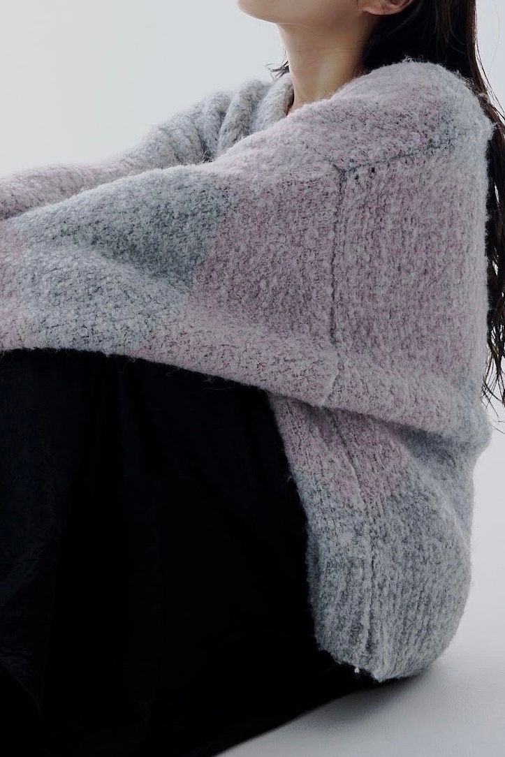 Are curve art knit (グレー)