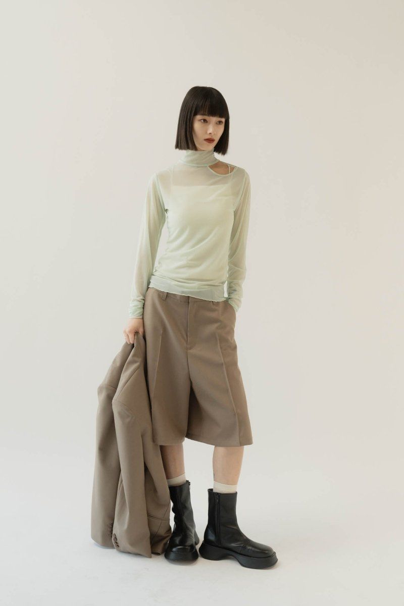 sheer logo tops / シアーロゴトップス (ミント) / 25SS
