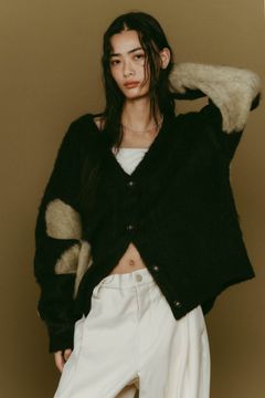 Vnack cardigan(unisex) / Vネックカーディガン (ブラック) / 25AW