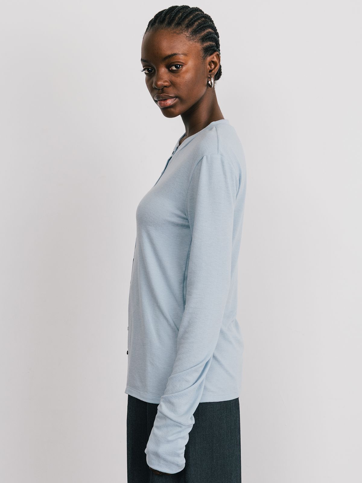【25SS】SMOOTHY CARDIGAN / スムージーカーディガン (サックス)