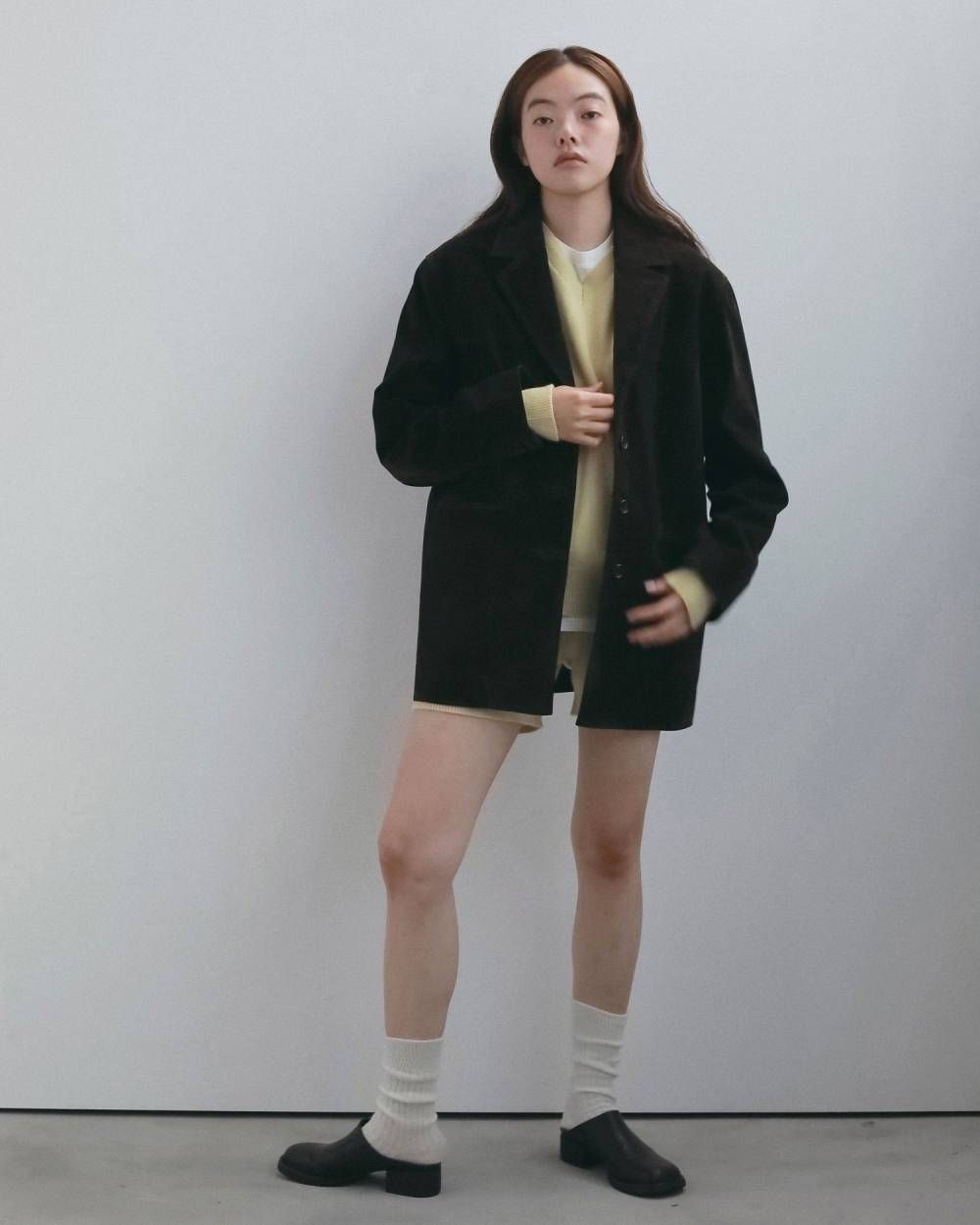エコスエードジャケット (ダークブラウン) Eco Suede Jacket (Dark brown) / 26AW 【6月29日まで期間限定予約】