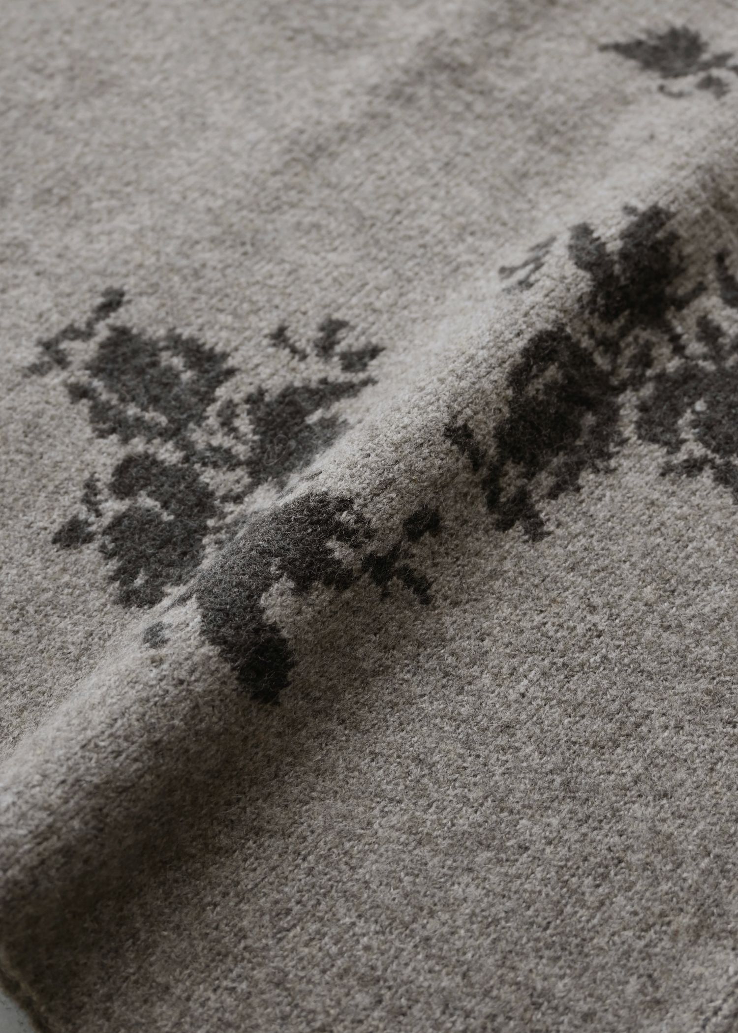 flower jacquard pencil knit SK / フラワージャガード ペンシルニットスカート (ミックス) / 25AW /