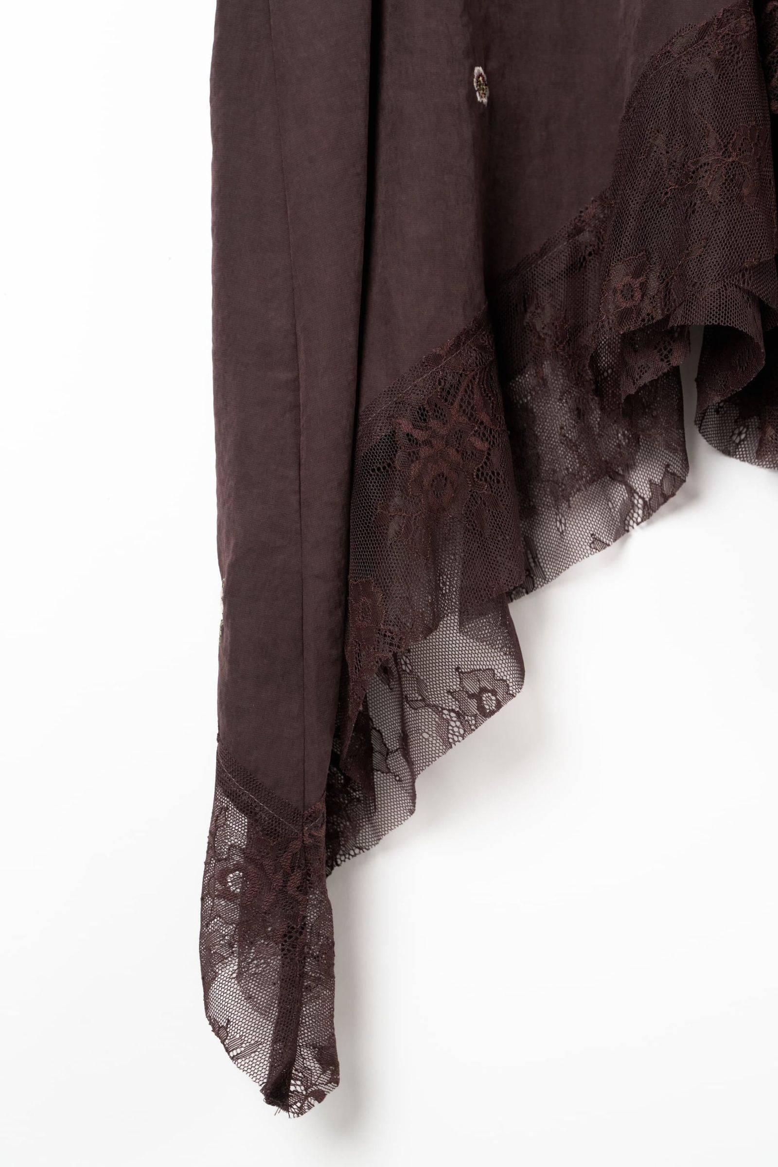 レースキャミソールドレス (ブラウン) lace cami dress (Brown) / 26AW