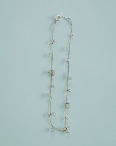 シルクコードネックレス (ベージュ) Stone Silkcord Necklace (Beige) / 27SS