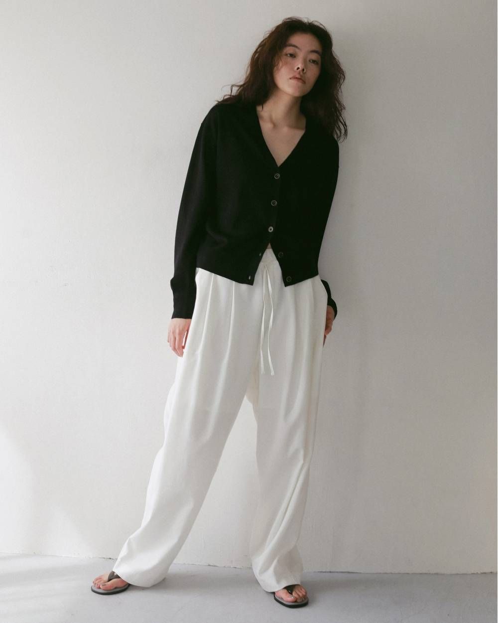 リネンラフパンツ (ホワイト) Linen Rough Pants (White) / 27SS