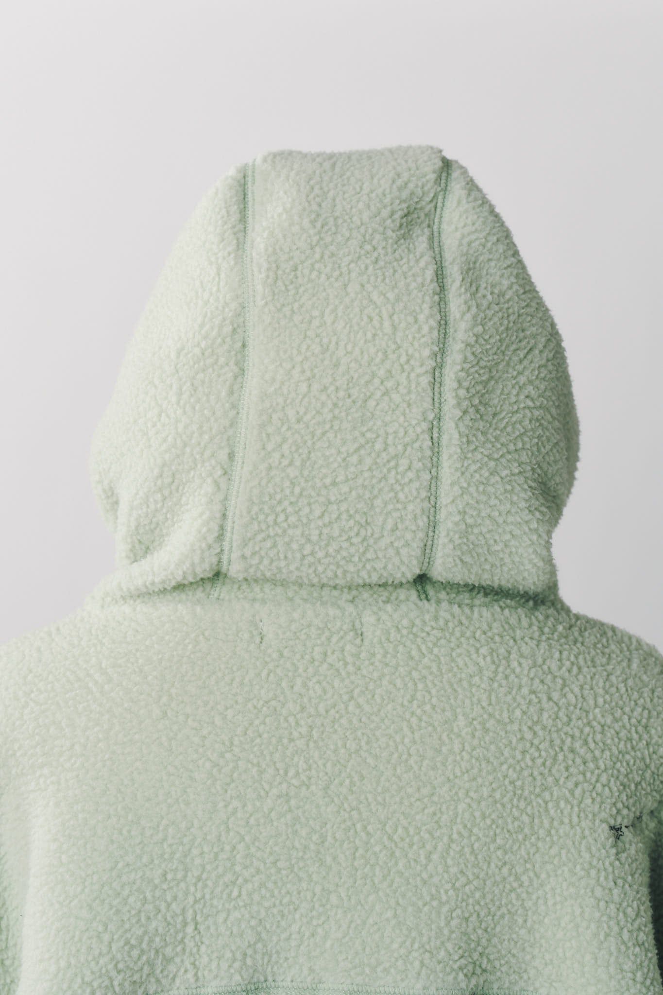 カーブジップ ボアフーディ (ミント) curved zip boa hoodie(unisex) (Mint) / 26AW