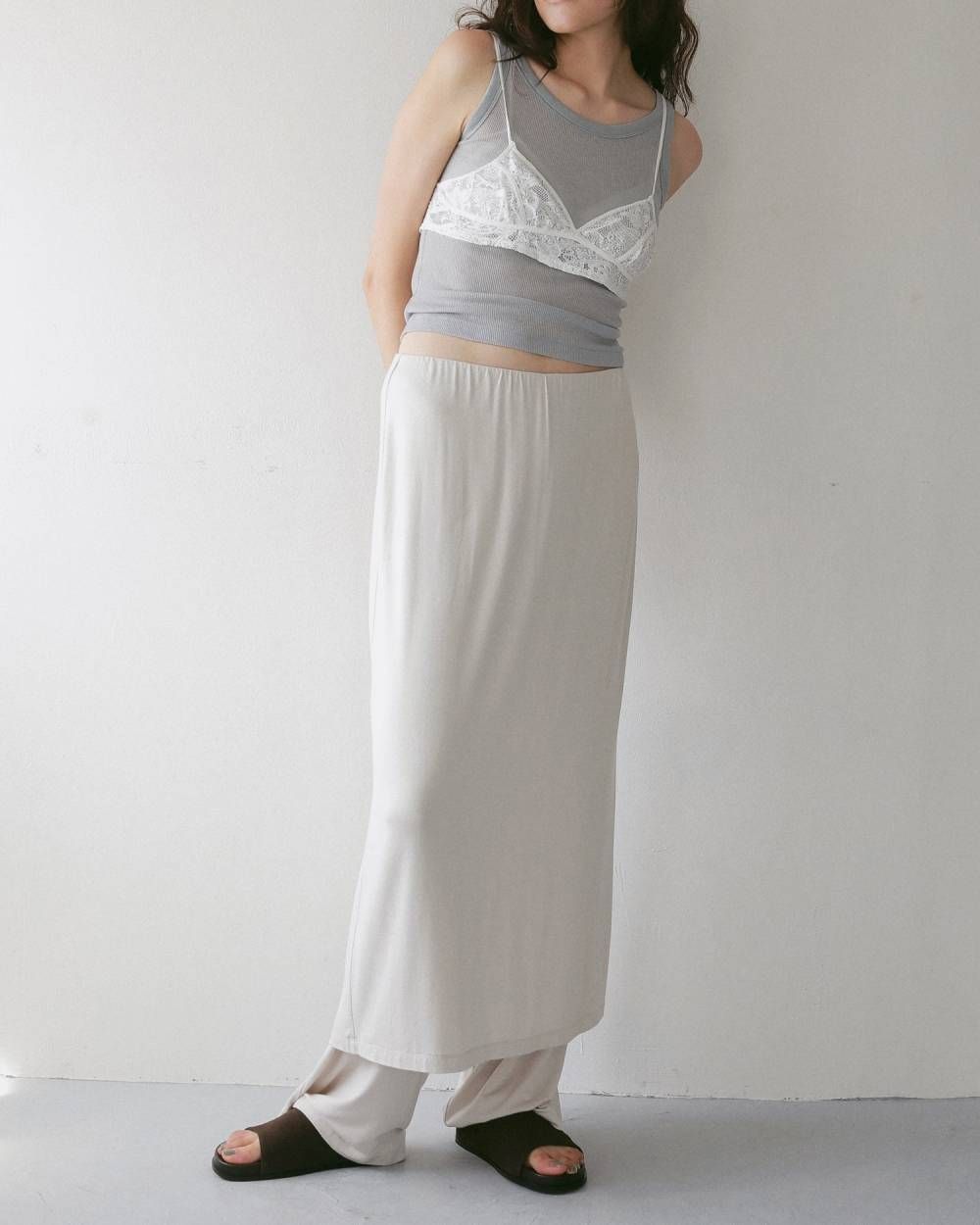 パイピングレース ブラトップ (ホワイト) Piping Lace Bratop (White) / 27SS