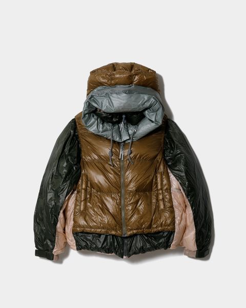 NANGA multilayering down vest blouson / ナンガ コラボレーション ダウンジャケット (チャコール) / メンズ / レディース