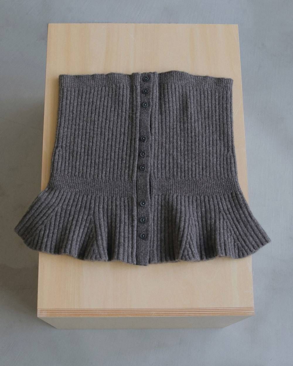ウール2ウェイビスチェ (モカ) Wool 2way Bustier (Mocha) / 26AW 【6月29日まで期間限定予約】
