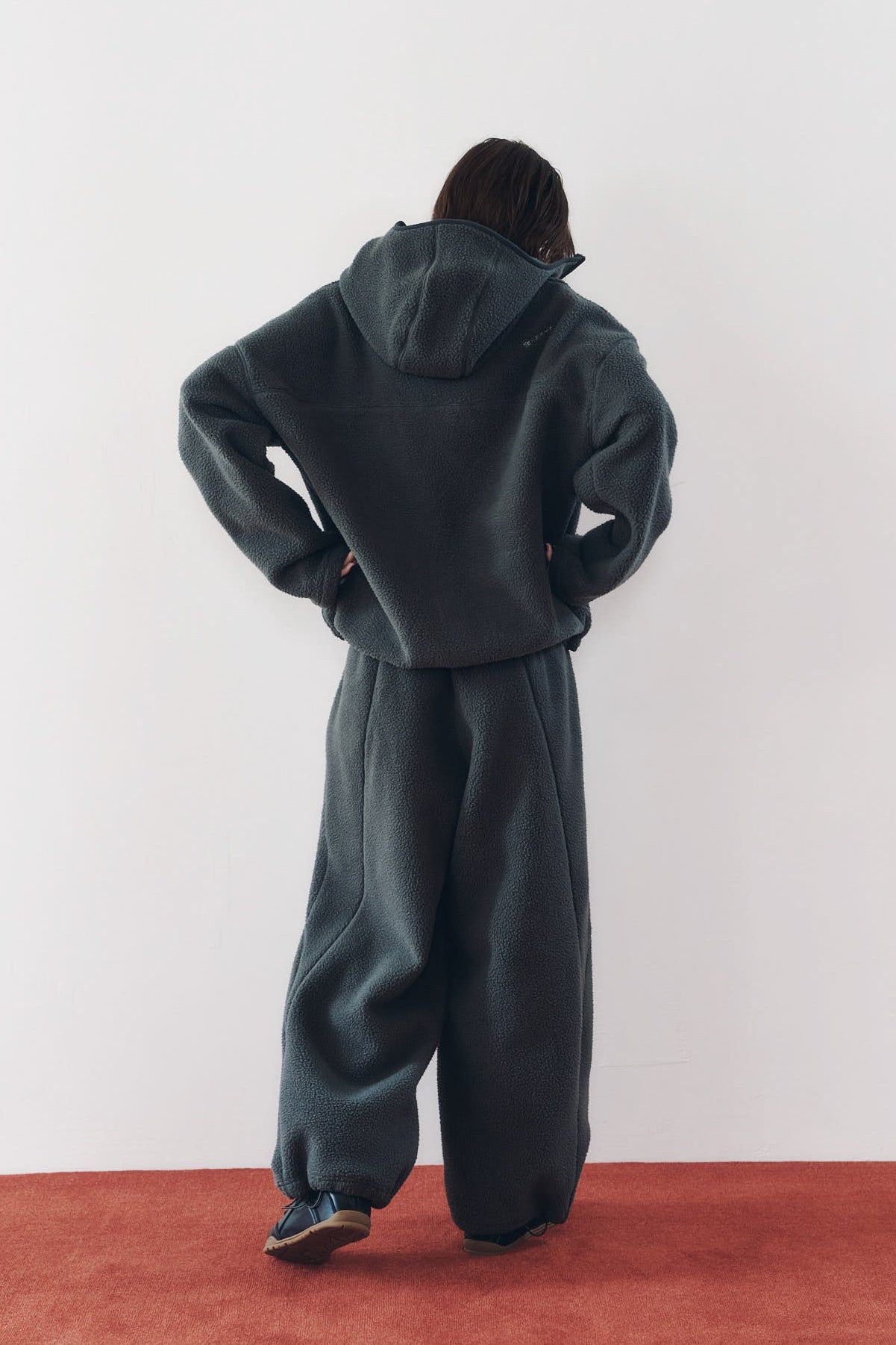 ボアパンツ (グレー) switching boa pants(unisex) (Gray) / 26AW