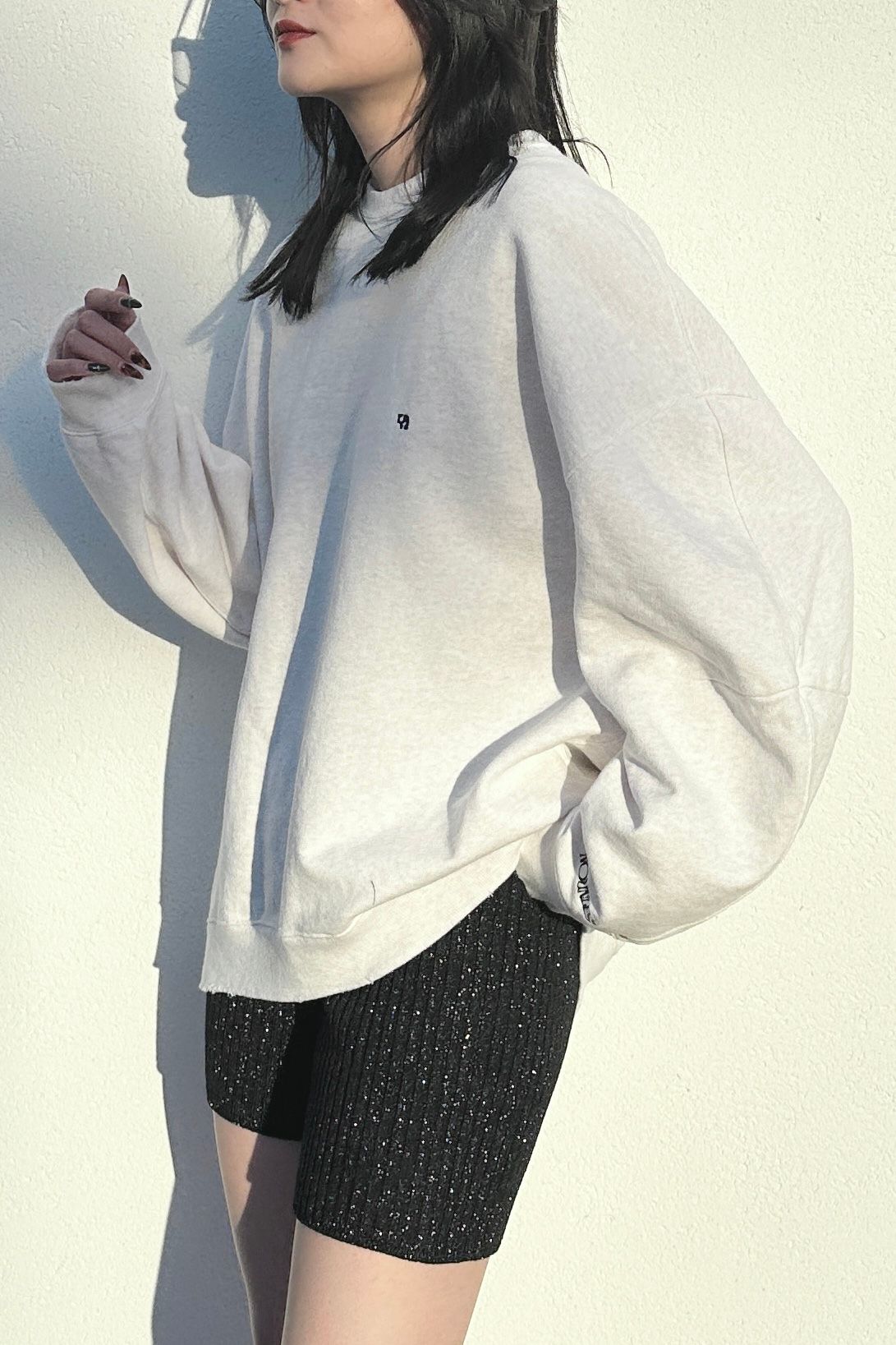 NOUNLESS - NOUNLESS OVER SWEAT TOPS (GRAY) / オーバー