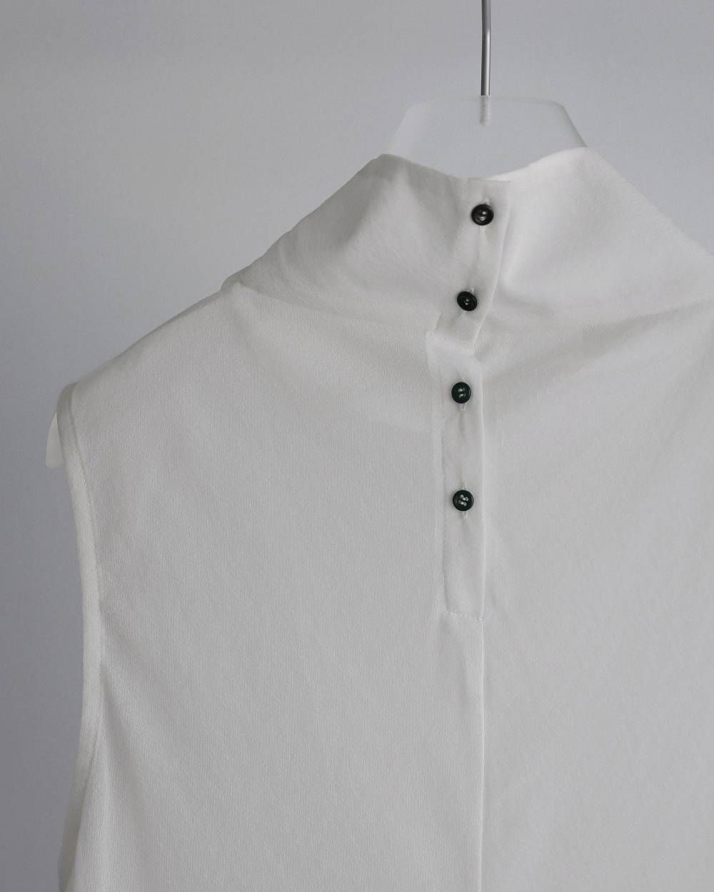 シフォン ノースリーブ トップス (アイボリー) Sleeveless Chiffon Tops (Ivory) / 27SS